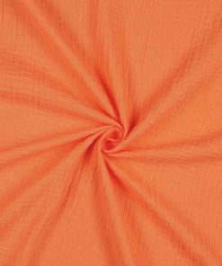 Bio Gauze, Musselin – unifarben Orange