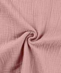 Bio Gauze, Musselin – Double Gauze Altrosa – unifarben