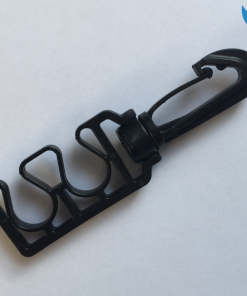 Oktopushalter Kunststoff Octoholder black Schlauchhalter dreh Karabiner Poseidon