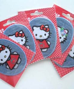 Aufnäher, Bügelbild, Besatz “Hello Kitty”, 5 Stück