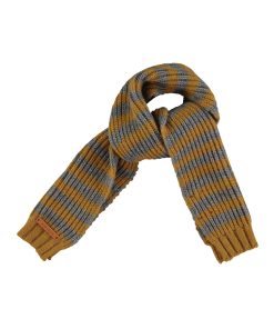 PiuPiuChick – Schal gestrickt, camel/grey