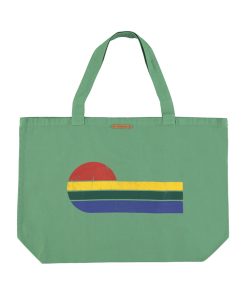 Sisters Department – XL Tragetasche, “SUNSET”, green, Canvas