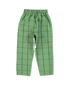 PiuPiuChick – Hose „GREEN CHECK“, green, Biobaumwolle
