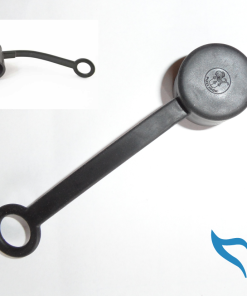 Poseidon Staubschutzkappe Verschlusskappe Gummi HD HP DIN G5/8 Logo Kappe schwar