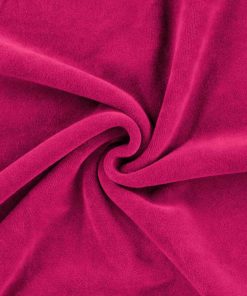 Nicki, kuscheliger Samt, unifarben Pink