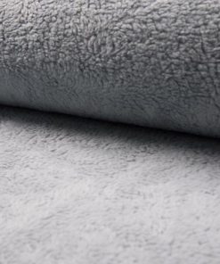 Teddystoff, Hellgrau, Baumwolle