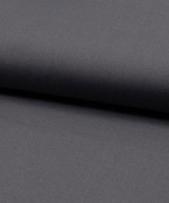 Baumwolle, unifarbener Stoff, Köperbindung, Grau