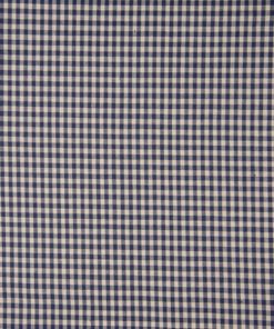 Baumwollstoff, Vichykaro Blau/Ecru