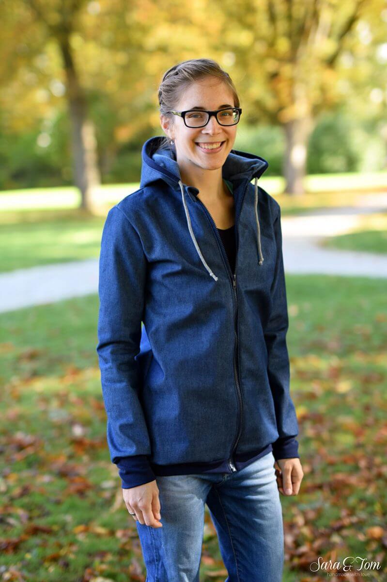 Softshell, unifarben Flaschengrün – Bild 5