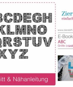Alphabet “ABC”, für Applikationen auf Kissen, Taschen, Shirts, etc. [Digital]