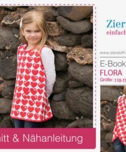 Kittelkleid / Schürzenkleid “FLORA”, Gr. 110 – 152 [Digital]
