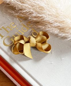 deBoer Haarschleife – Clip mit Schleife, dijon