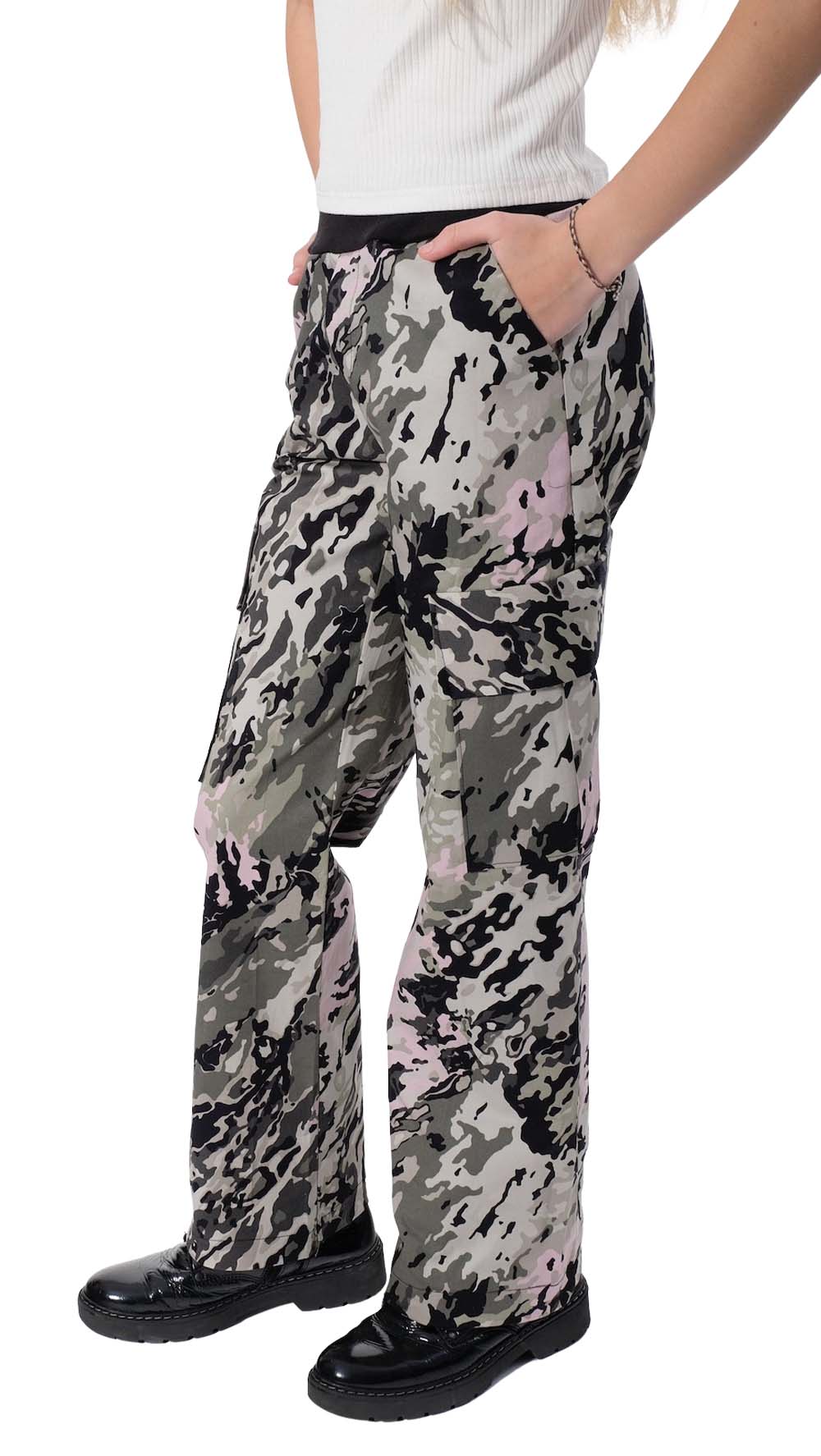 Baumwolle, Baumwollstretch, Blumenmusterung Blau – Bild 9