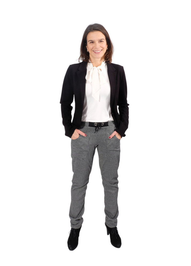 Stretch, Jacquard, Glencheck Musterung, Grau / Anthrazit – Bild 9