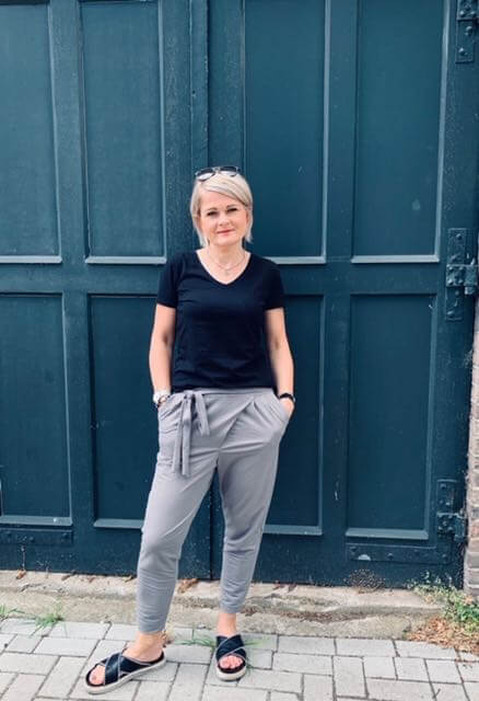 Leicht fallendes Mischgewebe, elastisch, Hellgrau – Lino – Bild 6