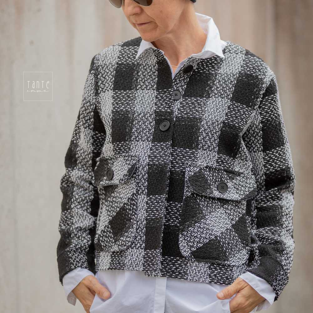 Trendiger Boucle – Unifarben, Fuchsia – Bild 8