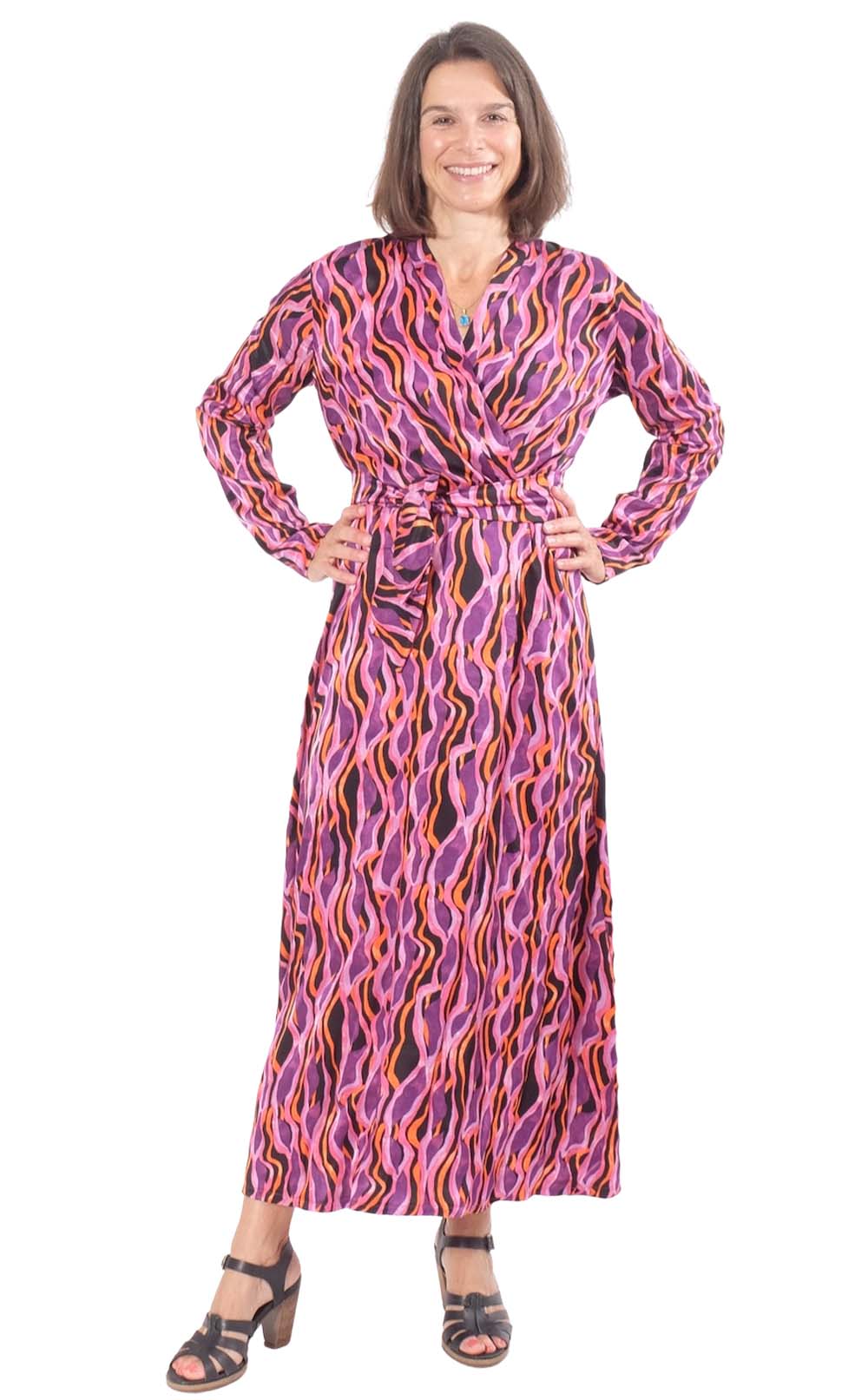 Viskose ECOVERO™, Leo Musterung Schwarz / Grau – Bild 6