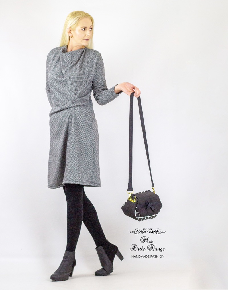 Stretch, Jacquard, Glencheck Musterung, Grau / Anthrazit – Bild 6