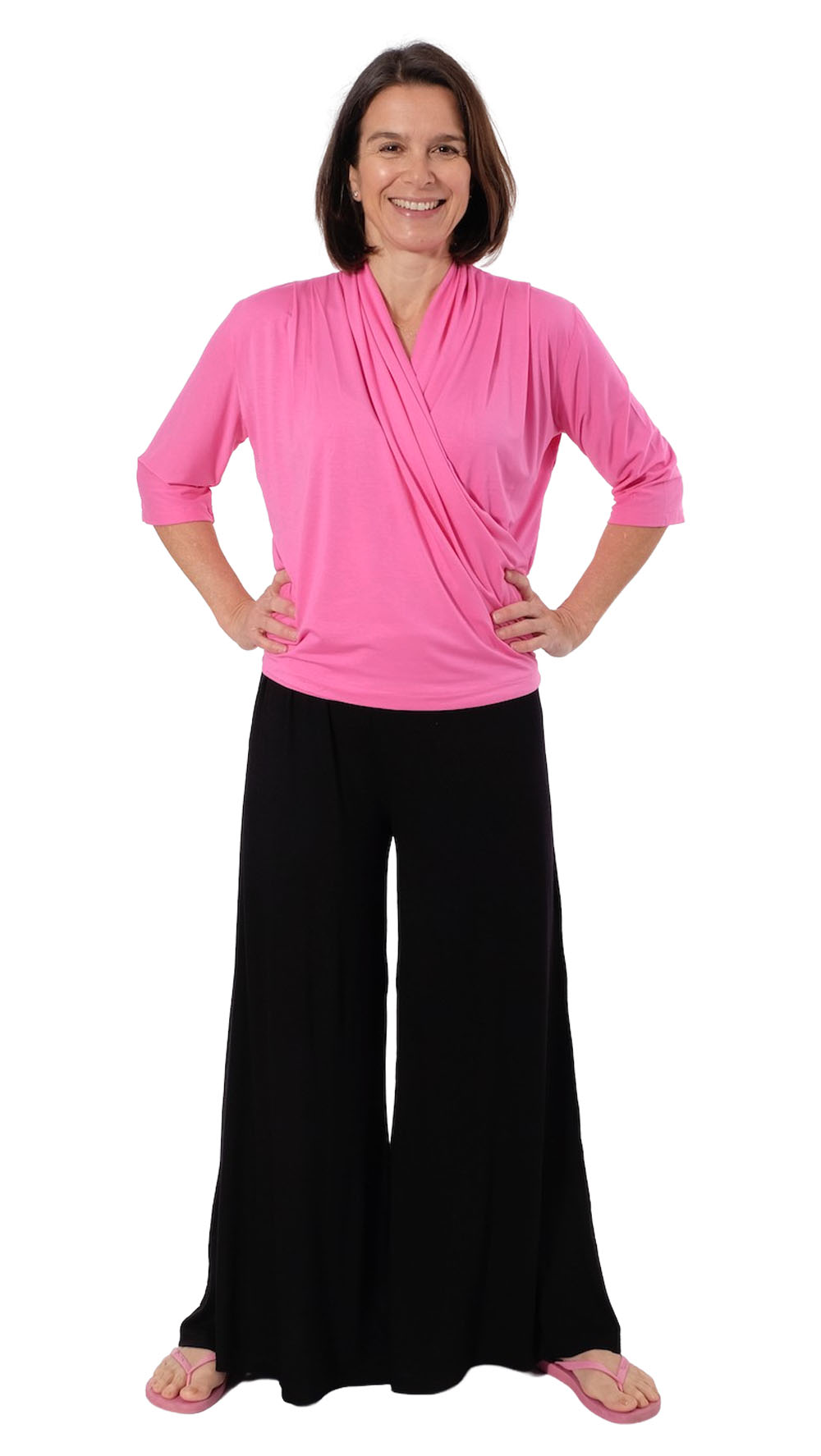 Jersey aus Bambus, unifarben Schwarz – Bild 5