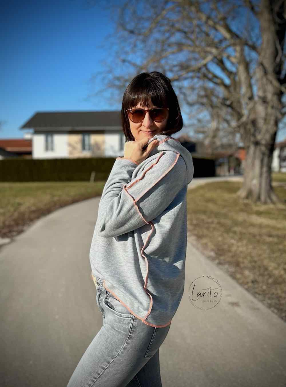 Mischgewebe, Hellgrau Melange – Bild 3