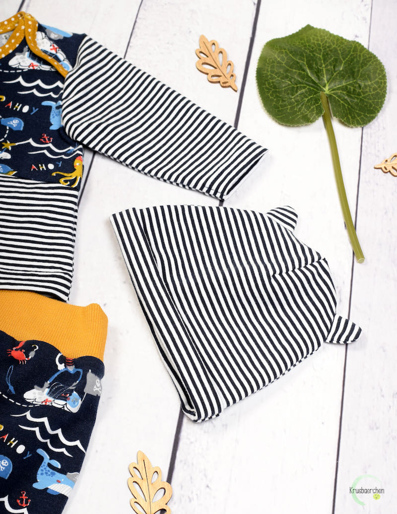 Jersey, schmale Streifen Schwarz / Weiß – Bild 9