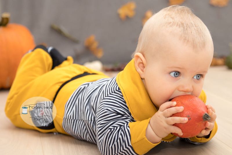 Jersey, schmale Streifen Schwarz / Weiß – Bild 5