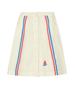 BONMOT ORGANIC – Rock Lang „STRIPES“, Ivory, Biobaumwolle