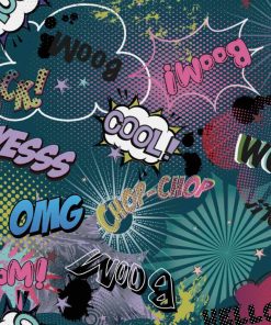 Softshell, Grafitti Motiv Blau / Rot / Schwarz