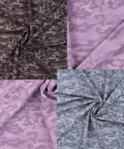 Griffiger Sportjersey, unifarben und Camouflage