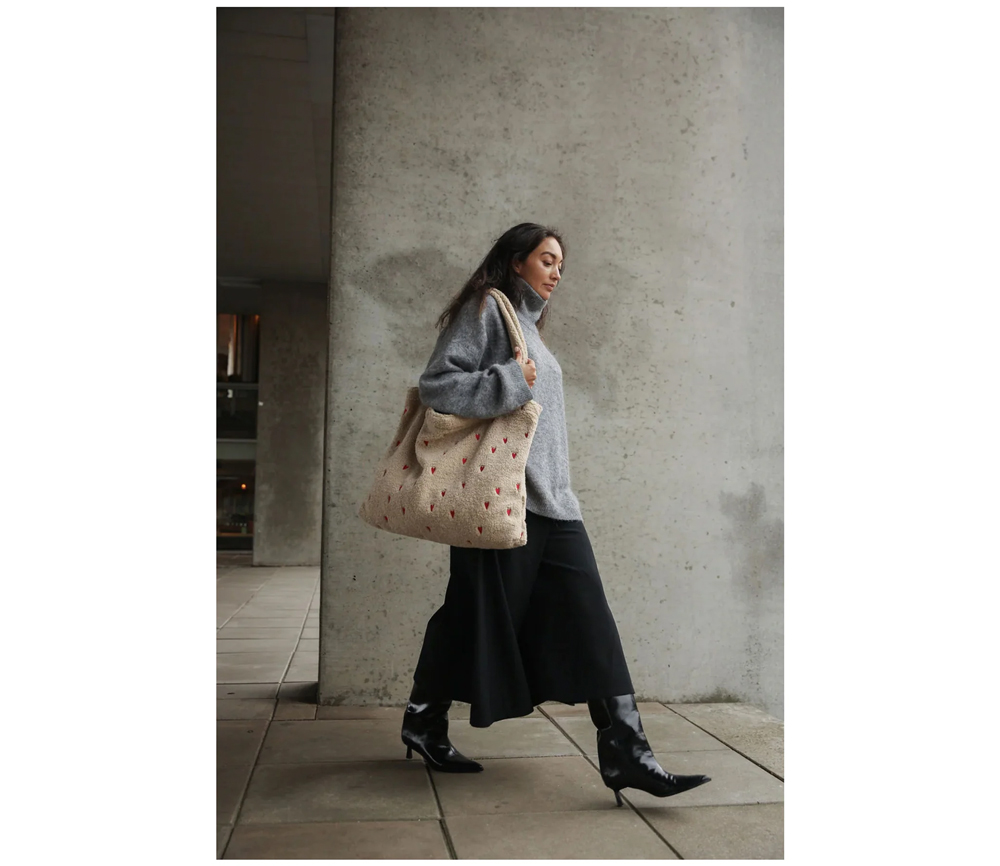 Studio Noos – Mom Bag ‚TEDDY HEART‘ Ecru LIMITED EDITION – Bild 3