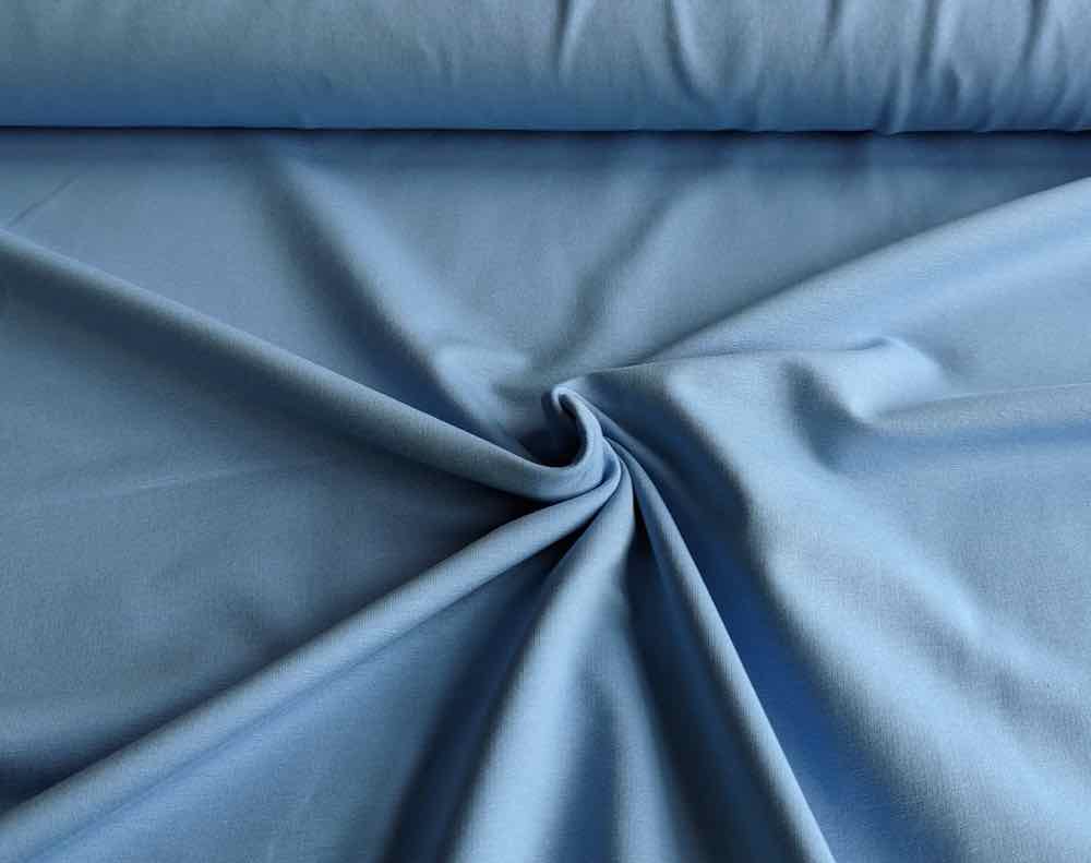 French Terry Stoff – Sommersweat, Denim Blau – Bild 2