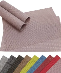 Tischset Platzset ELEGANCE Platzmatten 4er Set gewebt Kunststoff / Farbe wählbar