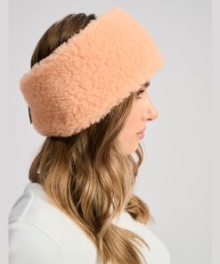 Alwero – Stirnband / Halswärmer VOVO, Apricot, Biowolle, ultra light – Limited Edition