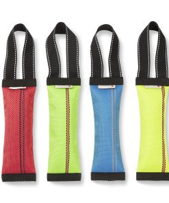 Clever Dogz Dummy (mit Handschlaufe, aus robustem Feuerwehschlauch, schwimmt), S, M (rot, gelb, blau)