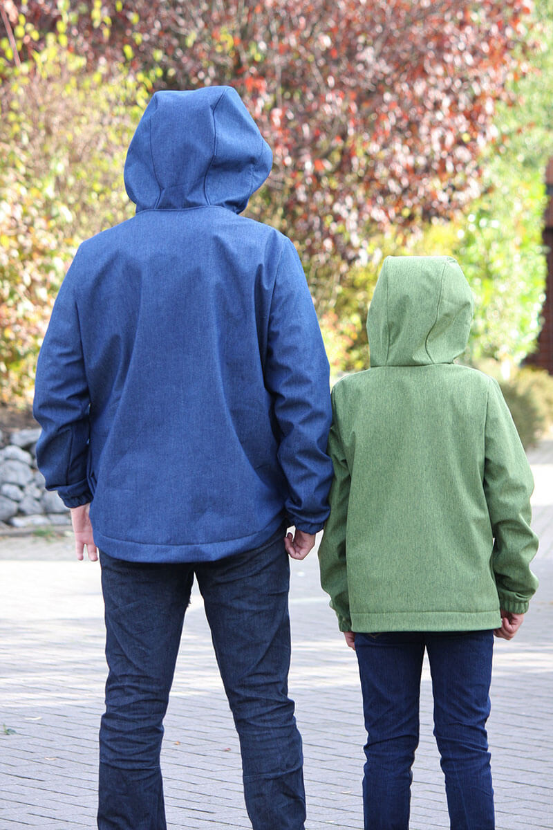 Softshell, unifarben Flaschengrün – Bild 6