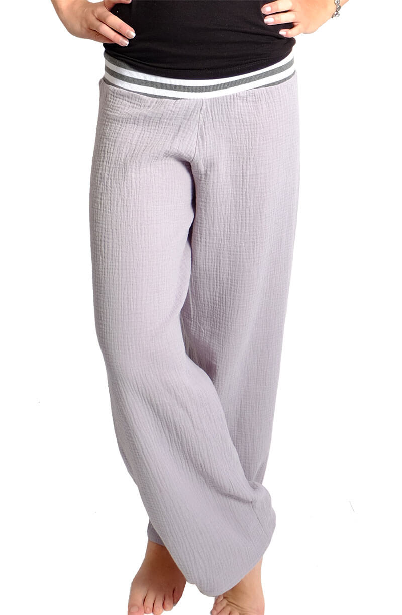 Bambus Musselin – Double Gauze, unifarben Rosa – Bild 8