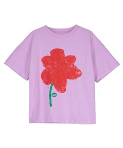 Lötiekids – T-Shirt ‚POPPIE‘, verbena, Bio-Baumwolle