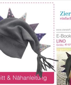 Zipfelmütze / Drachenmütze unisex “LINO”, Gr. 45 – 57 [Digital]