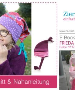 Zipfelmütze unisex “FRIEDA”, Gr. 45 – 57 [Digital]