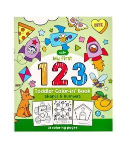 OOLY – Malbuch „1, 2, 3 Shapes & Numbers“, 30 Bilder