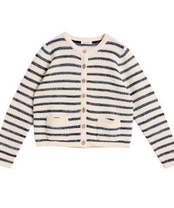 White Stuff – Strickjacke „BELLE“, blue multi, Bio-Baumwolle